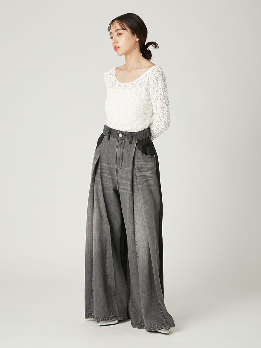 FRAY I.D「2wayスクエアネックレーストップス」|Tシャツ・カットソー|