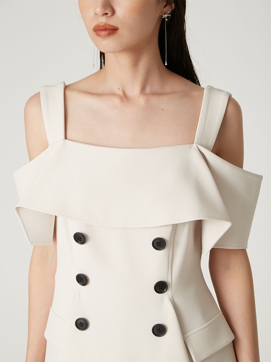 FRAY I.D「オフショルペプラムトップス」|Tシャツ・カットソー|