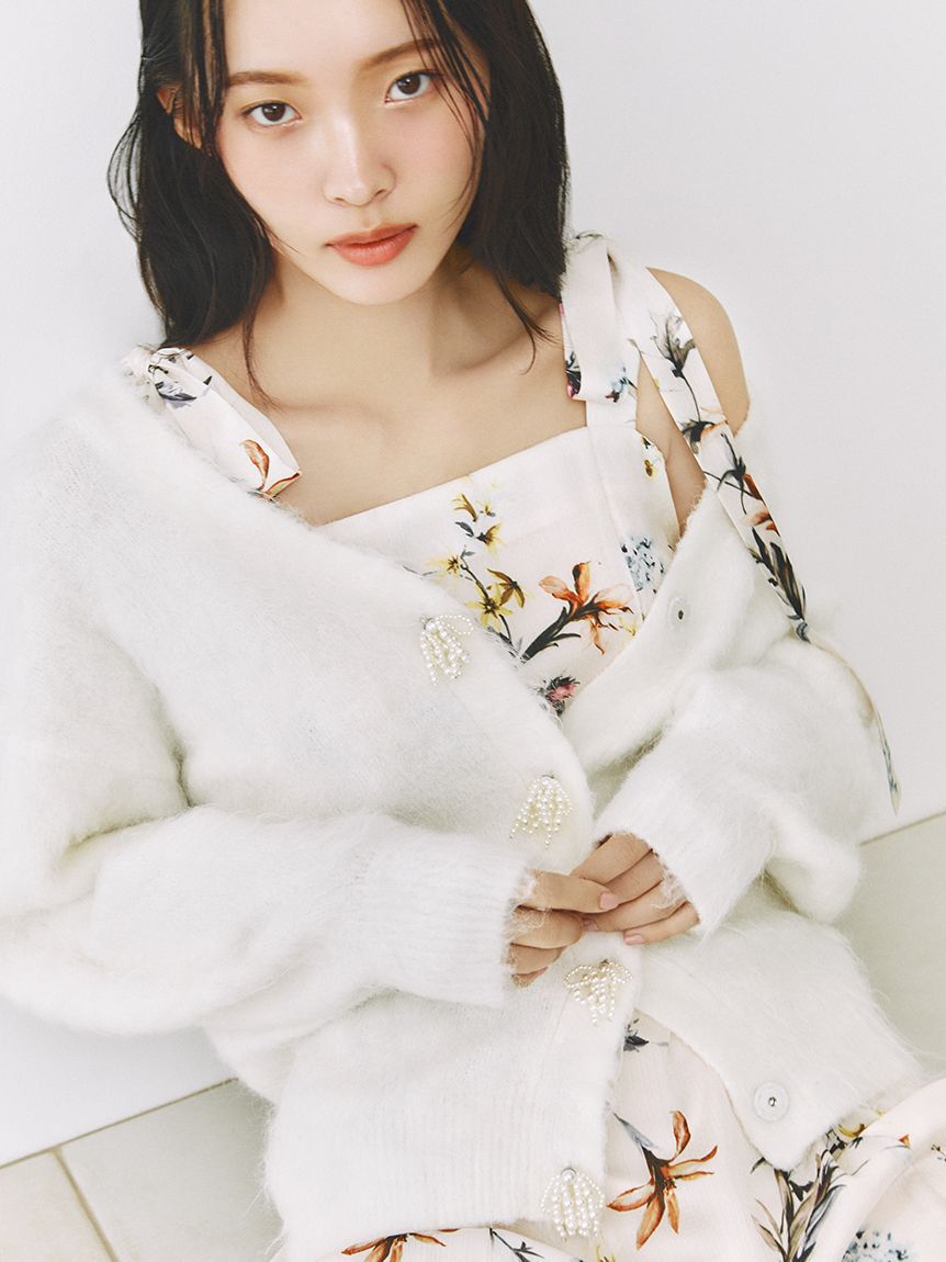 FRAY I.D「【限定カラー・00サイズ】リボンディテールフローラルワンピース」|ワンピース|