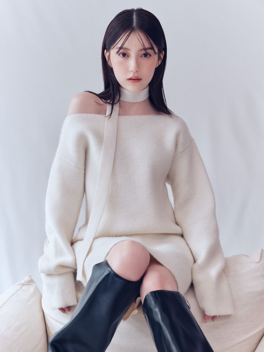 FRAY I.D「フォックスウールミニニットワンピース」|ワンピース|