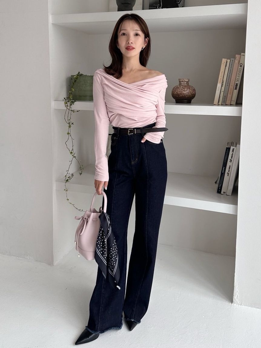 FRAY I.D「ギャザーオフショルカットソー」|Tシャツ・カットソー|