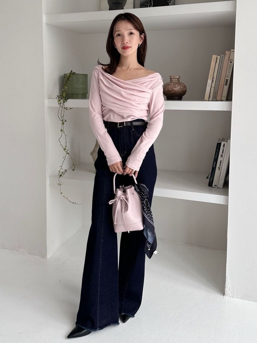 FRAY I.D「ギャザーオフショルカットソー」|Tシャツ・カットソー|