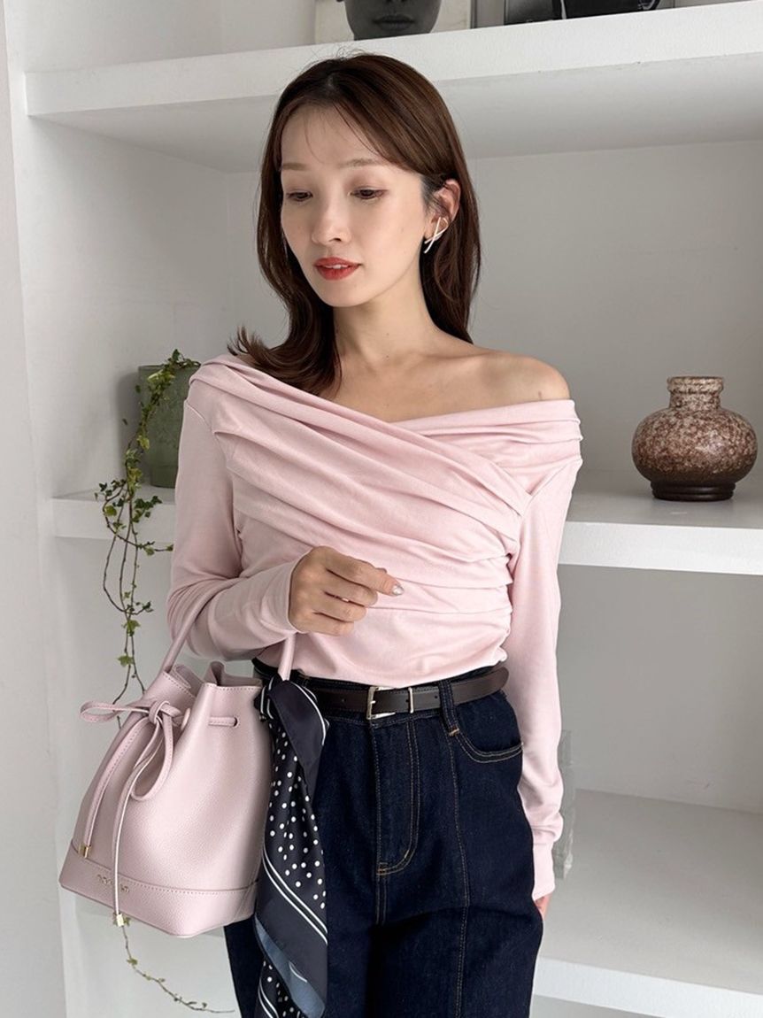 FRAY I.D「ギャザーオフショルカットソー」|Tシャツ・カットソー|