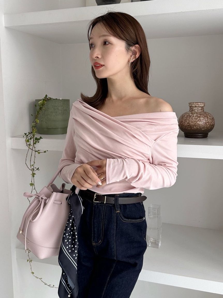 FRAY I.D「ギャザーオフショルカットソー」|Tシャツ・カットソー|PNK