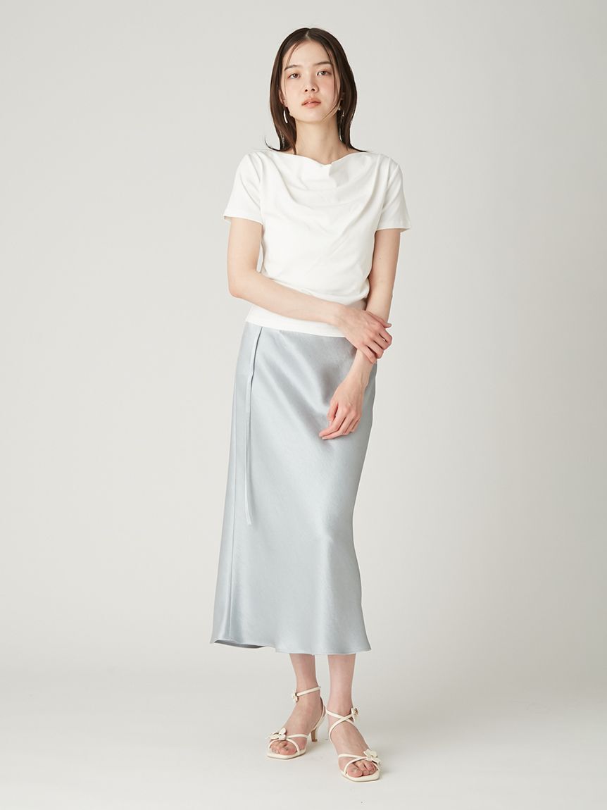 FRAY I.D「サテンナロースカート／接触冷感」|ワンピース|