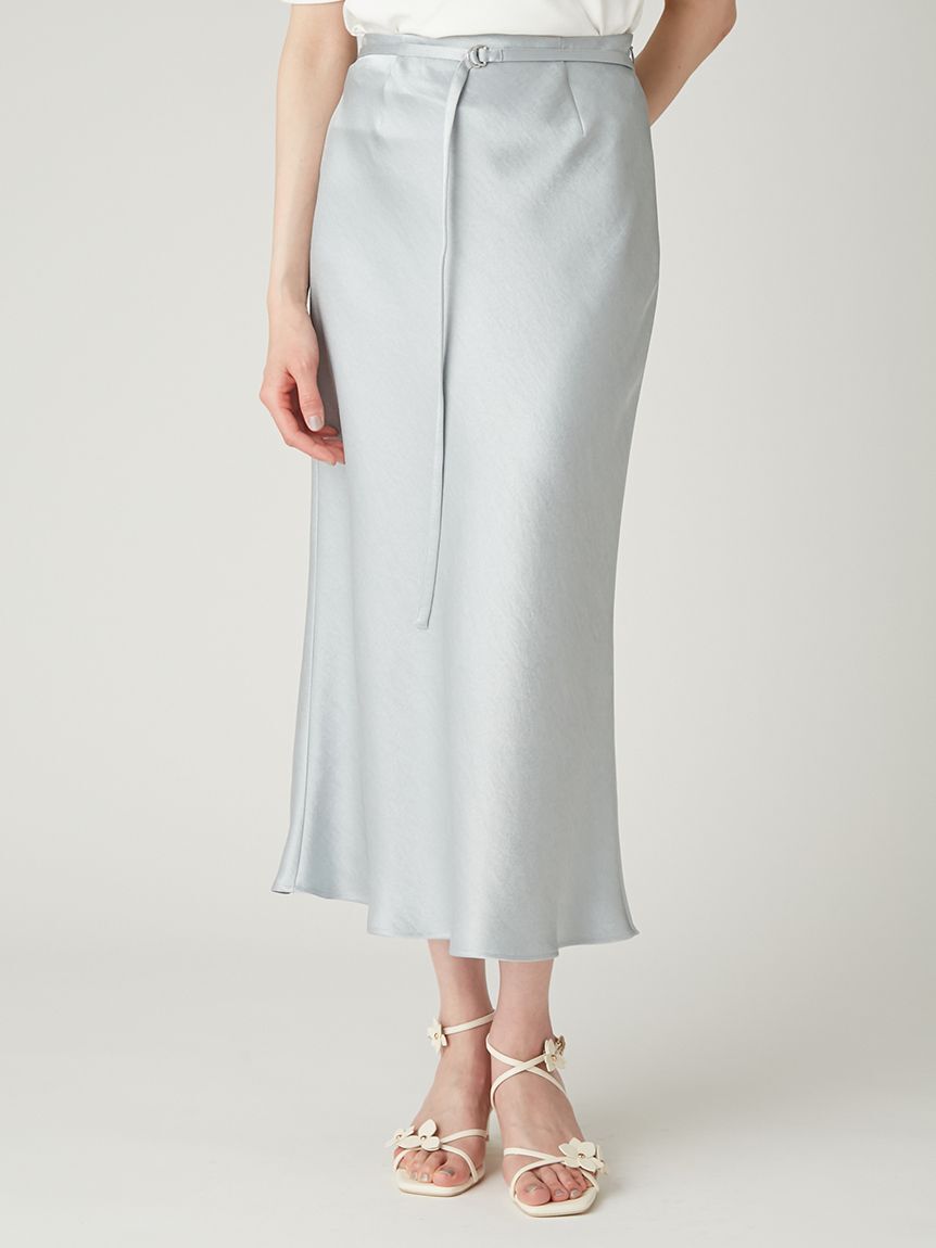 FRAY I.D「サテンナロースカート／接触冷感」|ワンピース|