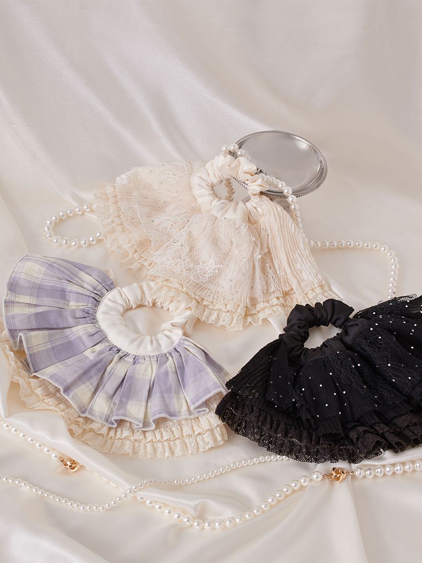 LILY BROWN「ハーフフリルシュシュ」|ヘアバンド|