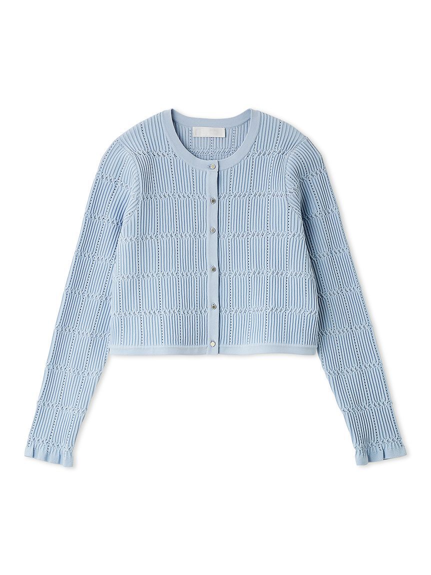 CELFORD「【洗える】ディフォーメーションニットカーディガン」|カーディガン|SAX