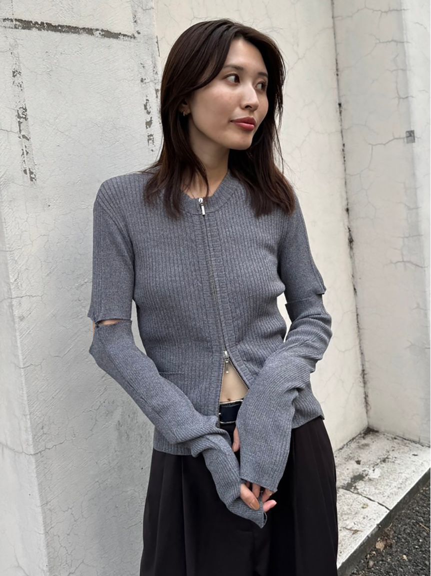 styling/「【S/S(エスバイエス)】2WAYショートカーディガン＜ウォッシャブル・接触冷感＞」|カーディガン|GRY