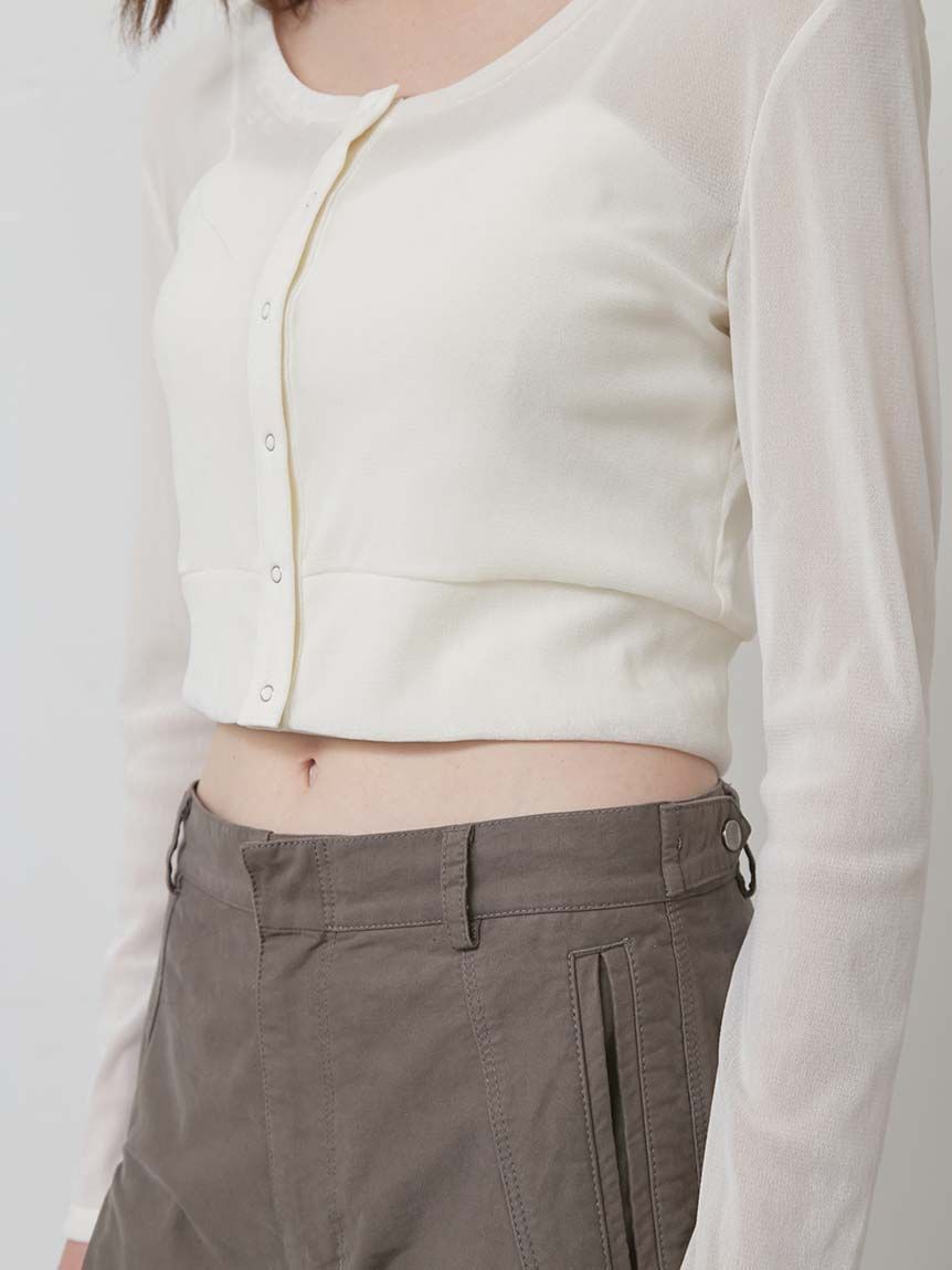 styling/「フロッキーチュールカーディガン」|カーディガン|