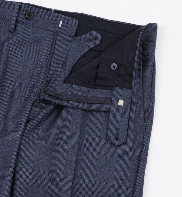 MACKINTOSH PHILOSOPHY「トロッター トラウザーズ#108 ウール混グレンチェック」|スラックス|