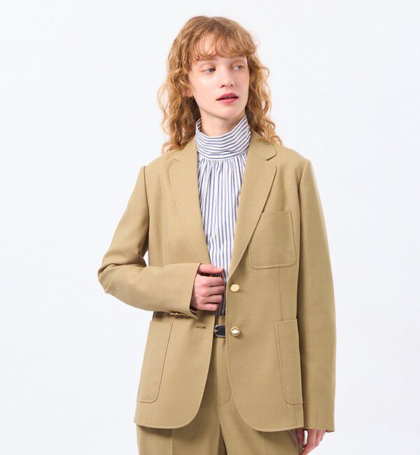 MACKINTOSH PHILOSOPHY「【TROTTER（トロッター）シリーズ】【UPTON JACKET(アップトン ジャケット)】アクションツイル」|テーラードジャケット|ベージュ