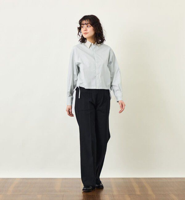 MACKINTOSH PHILOSOPHY「GREY LABEL サイドリボンクロップドシャツ」|シャツ・ブラウス|