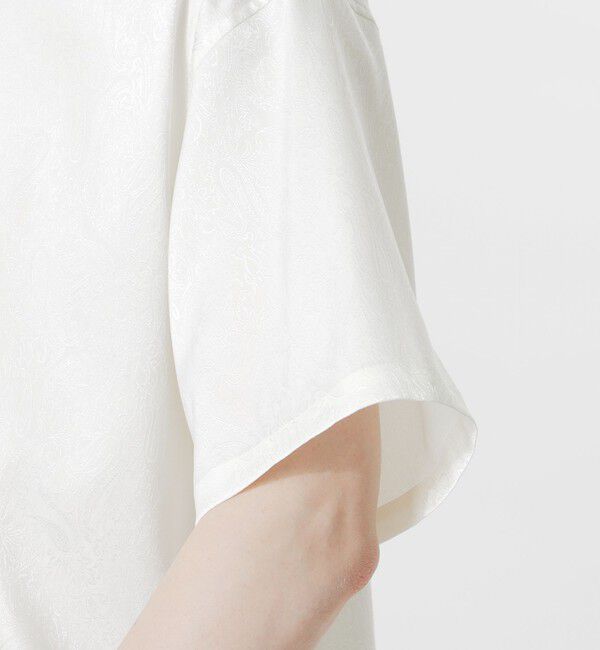  「サテンジャガードショートスリーブシャツ」|シャツ・ブラウス|