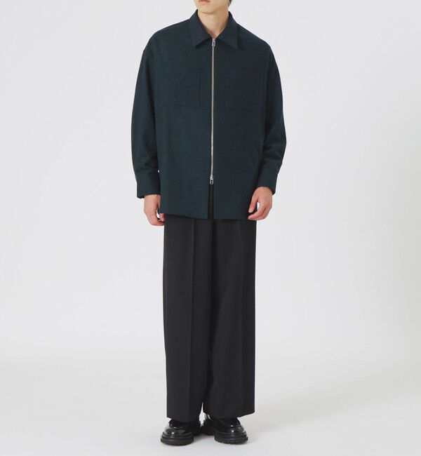  「シモーネツイードオーバージップシャツ」|シャツ・ブラウス|