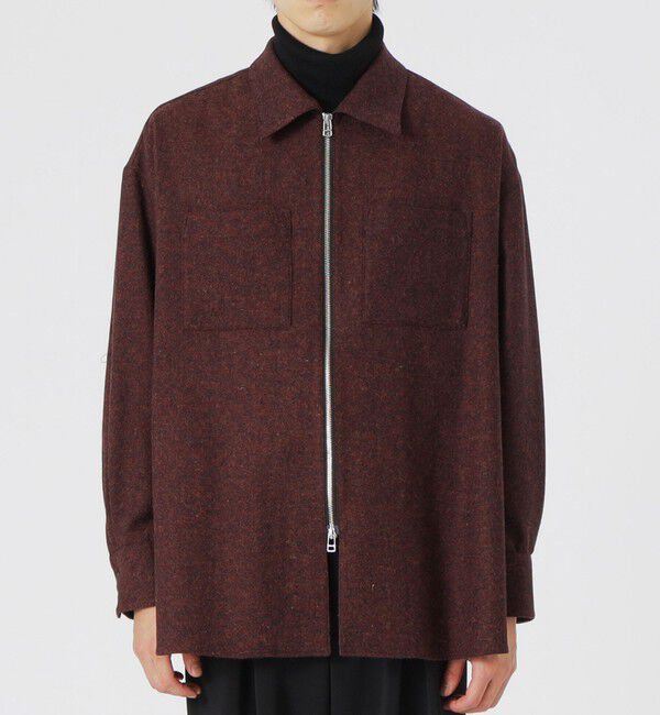  「シモーネツイードオーバージップシャツ」|シャツ・ブラウス|