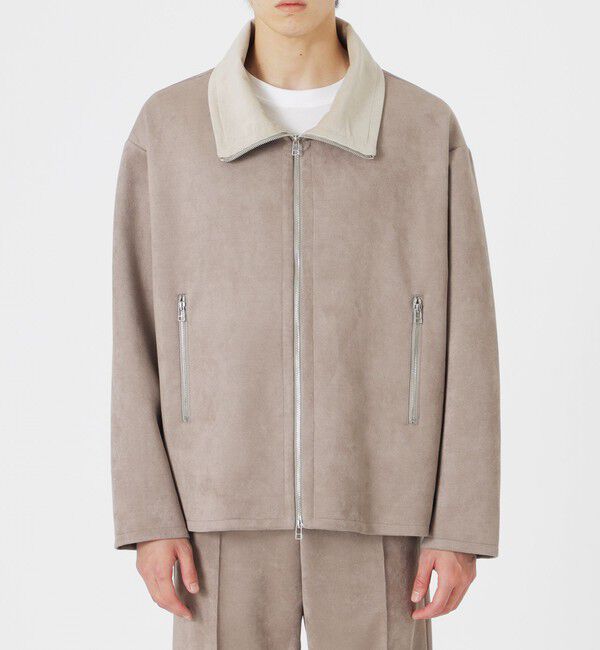  「スエードライクスタンドネックブルゾン」|ブルゾン・スタジャン|