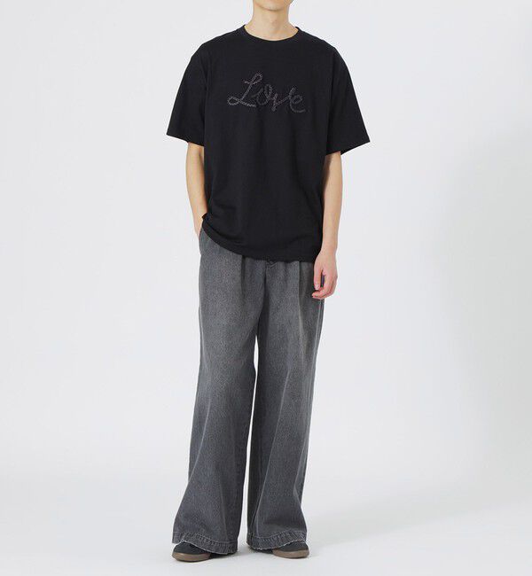  「LOVEコード刺繍Tシャツ」|Tシャツ・カットソー|