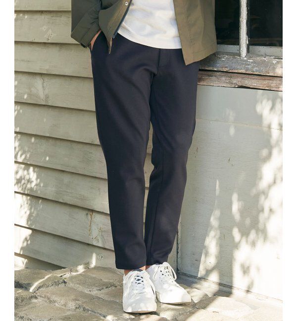 ikka「【接触冷感】GOKU楽パンツ EASY STRETCH 冷感アンクル」|その他|ネイビー