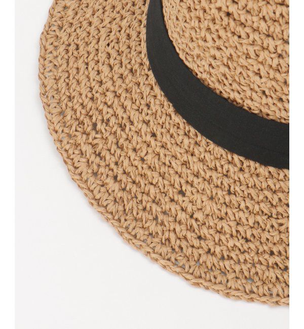 ikka「雑材こま編みダウンハット」|その他|