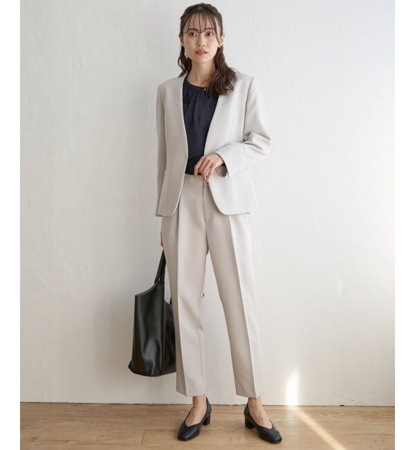 IKKA LOUNGE「【洗濯機で洗える／セットアップ対応】ウォッシャブルテーパードパンツ」|その他|