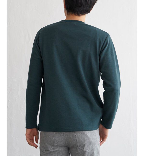 ikka「ブロックスジャカードクルーネック」|パーカー|