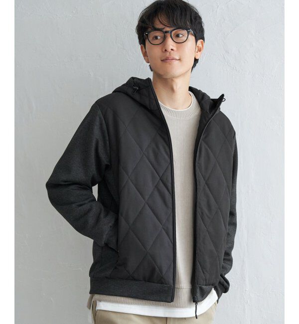 ikka「sorona(R)コンビ中綿パーカー」|ブルゾン・スタジャン|