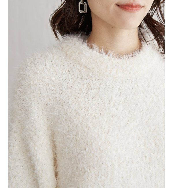 ikka「ポップコーンシャギーニットプルオーバー」|プルオーバー|