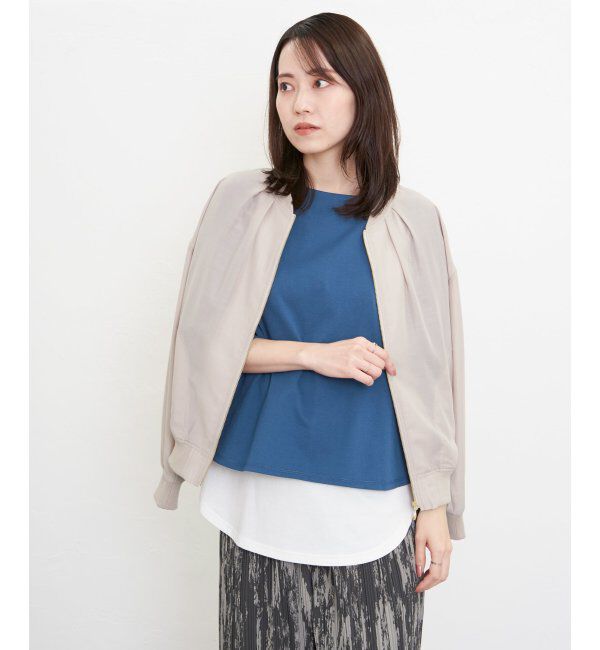 ikka「【雑誌InRed5月号掲載】シアーリブブルゾン」|ブルゾン・スタジャン|