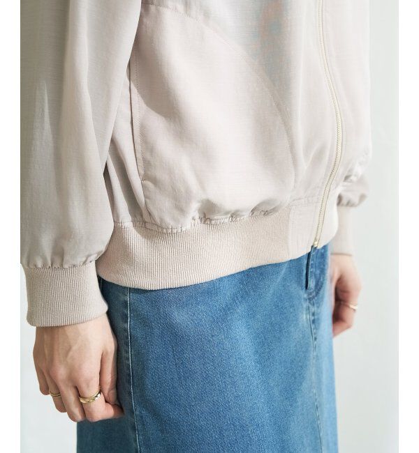 ikka「【雑誌InRed5月号掲載】シアーリブブルゾン」|ブルゾン・スタジャン|