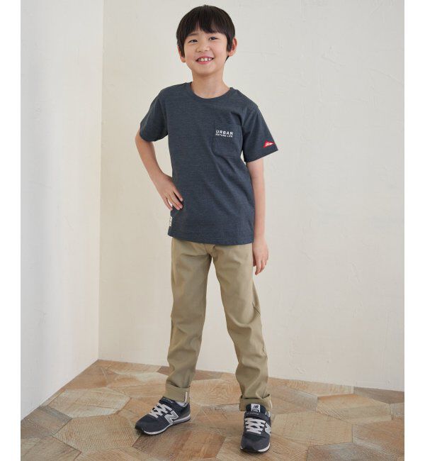 ikka kids「【親子おそろい】URBAN NATURE LIFE アーバンネイチャーライフ 刺繍ポケットT（120~160cm）」|Tシャツ・カットソー|