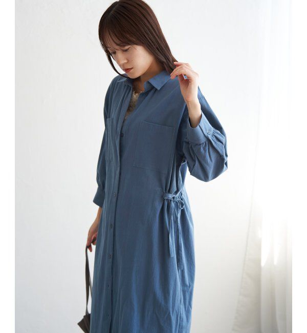 ikka「コットンスキッパーシャツワンピース」|その他|