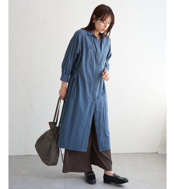 ikka「コットンスキッパーシャツワンピース」|その他|