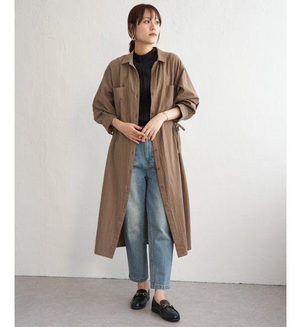 ikka「コットンスキッパーシャツワンピース」|その他|