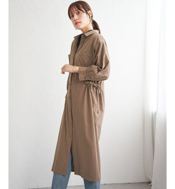 ikka「コットンスキッパーシャツワンピース」|その他|