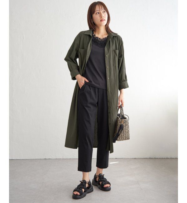 ikka「コットンスキッパーシャツワンピース」|その他|