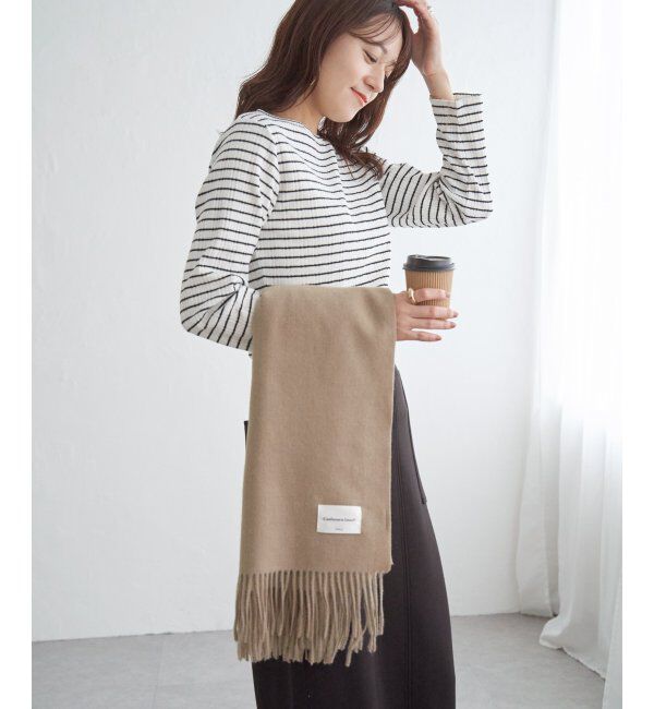 ikka「カシミヤタッチカラーマフラー」|マフラー|