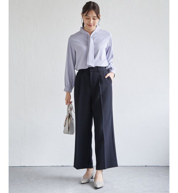 IKKA LOUNGE「【洗濯機で洗える／セットアップ対応】ウォッシャブルワイドパンツ」|その他|