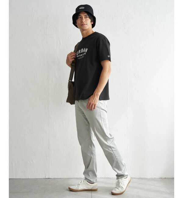 ikka「URBAN NATURE LIFE アーバンネイチャーライフ 鹿の子フロッキープリントTシャツ」|Tシャツ・カットソー|