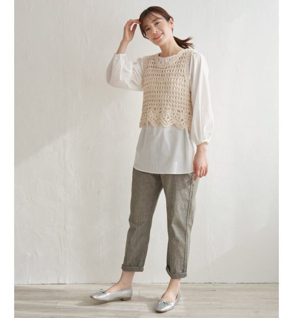 Lbc with Life「コットンシャンブレーテーパードパンツ」|その他|