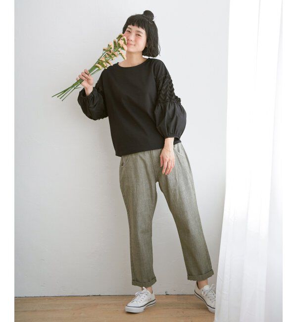 Lbc with Life「コットンシャンブレーテーパードパンツ」|その他|