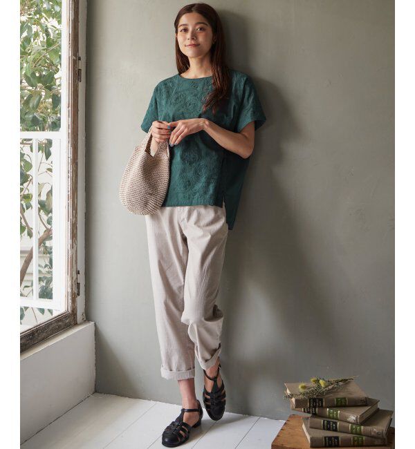 Lbc with Life「コットンシャンブレーテーパードパンツ」|その他|