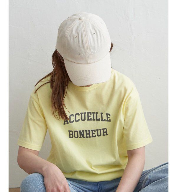 Lbc with Life「リネンロゴ刺繍キャップ」|その他|オフホワイト