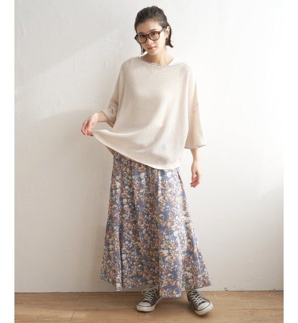 Lbc with Life「ラーベン編みバックボタンプルオーバー」|カーディガン|