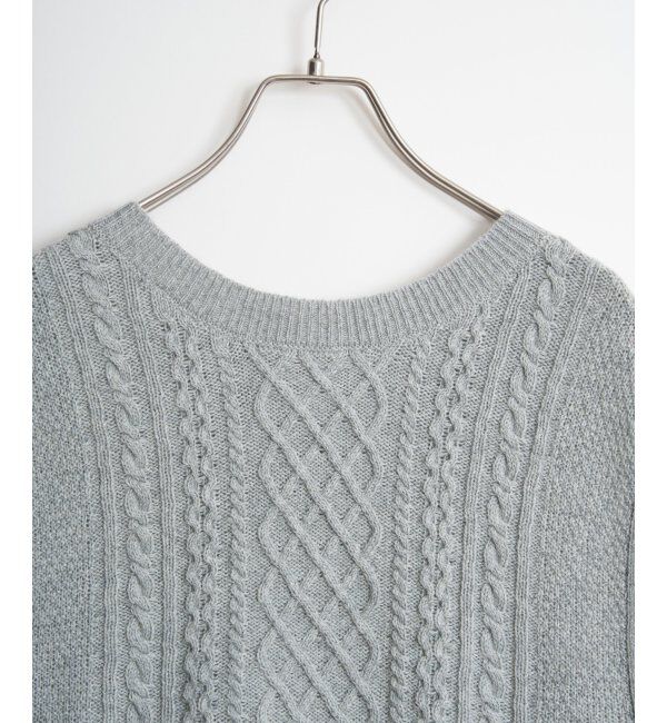 Lbc with Life「ウール混ケーブル2WAYベスト」|ニット・セーター|