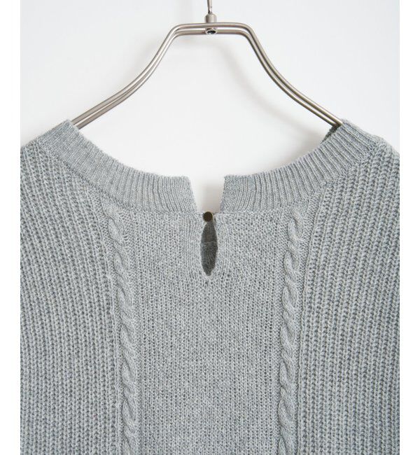 Lbc with Life「ウール混ケーブル2WAYベスト」|ニット・セーター|