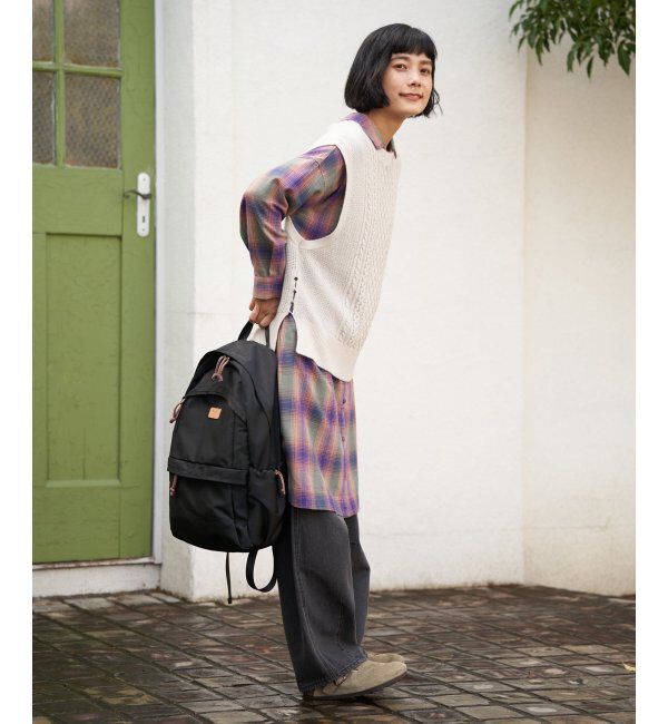 Lbc with Life「ウール混ケーブル2WAYベスト」|ニット・セーター|