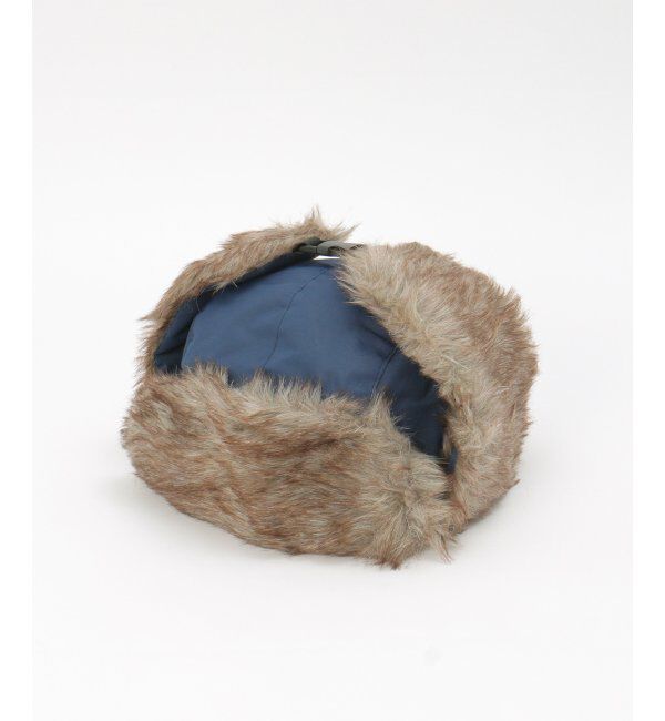 VENCE share style「ブラウンファーフライトキャップ」|その他|ネイビーブルー