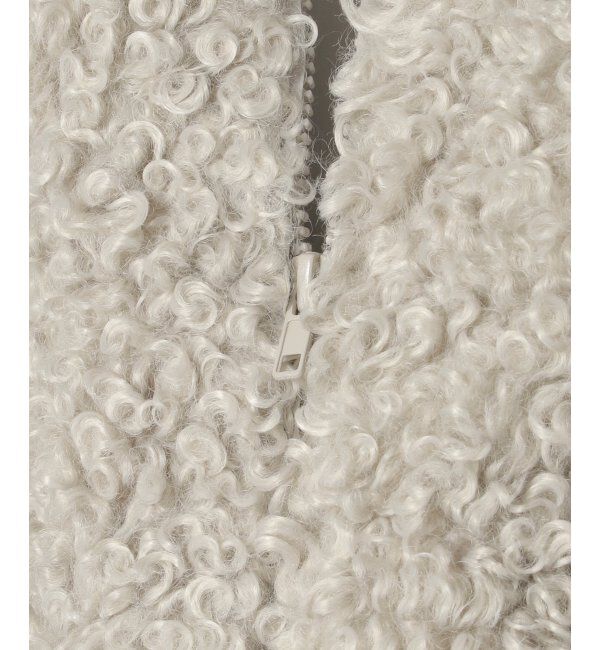 VENCE share style「プードルファースタンドジャケット/スタンドカラー/ショートジャケット」|ブルゾン・スタジャン|