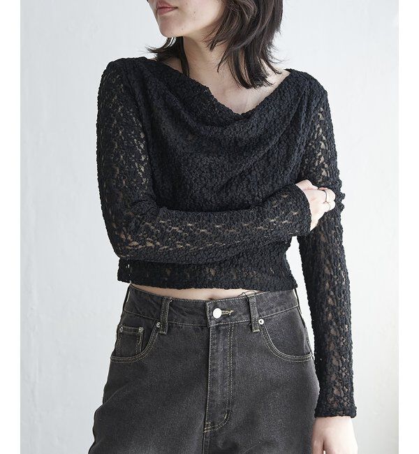 VENCE share style「レースドレープオフショル」|その他|